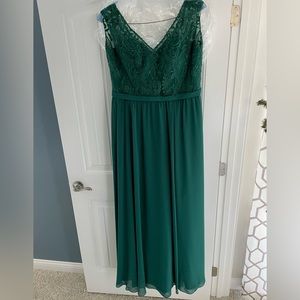 Emerald bridesmaid dress